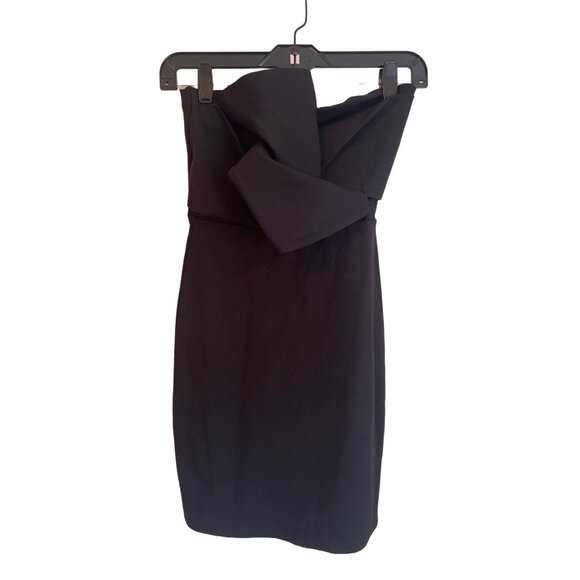 Strapless Black Bow-Knot Knit Dress By Forever 21 Contemporary XS - Picture 1 of 5